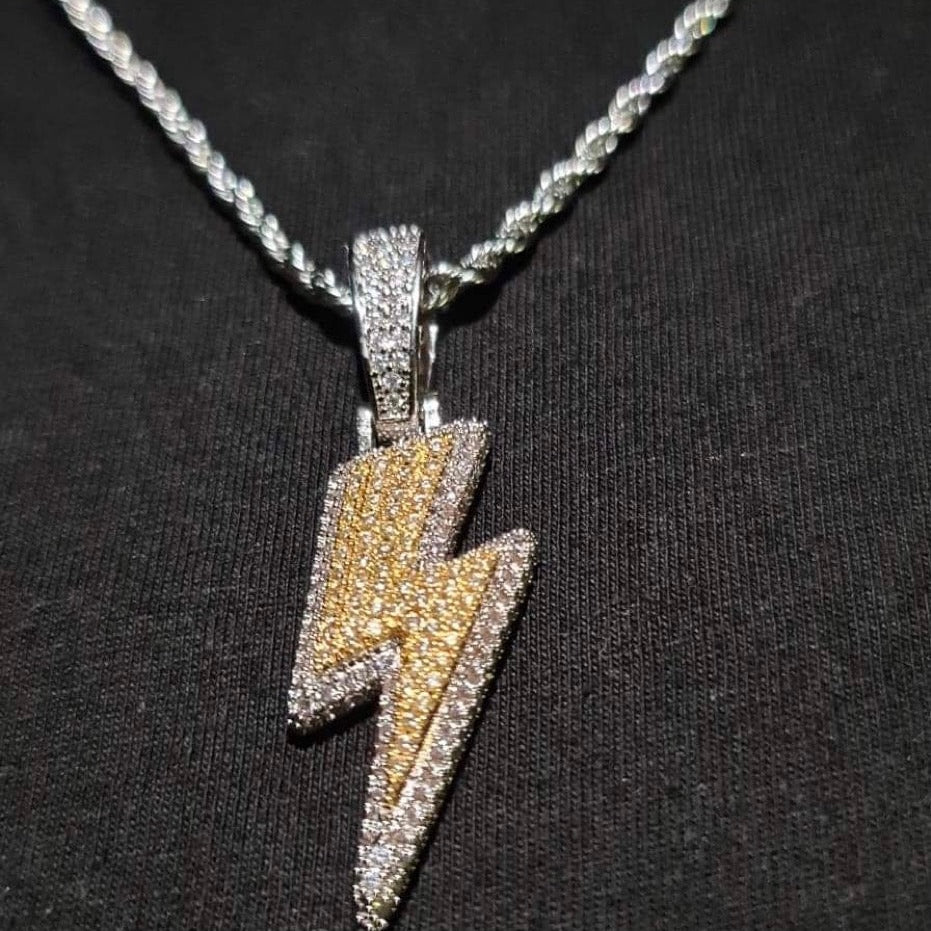 Lightning Bolt Pendant w/  Chain