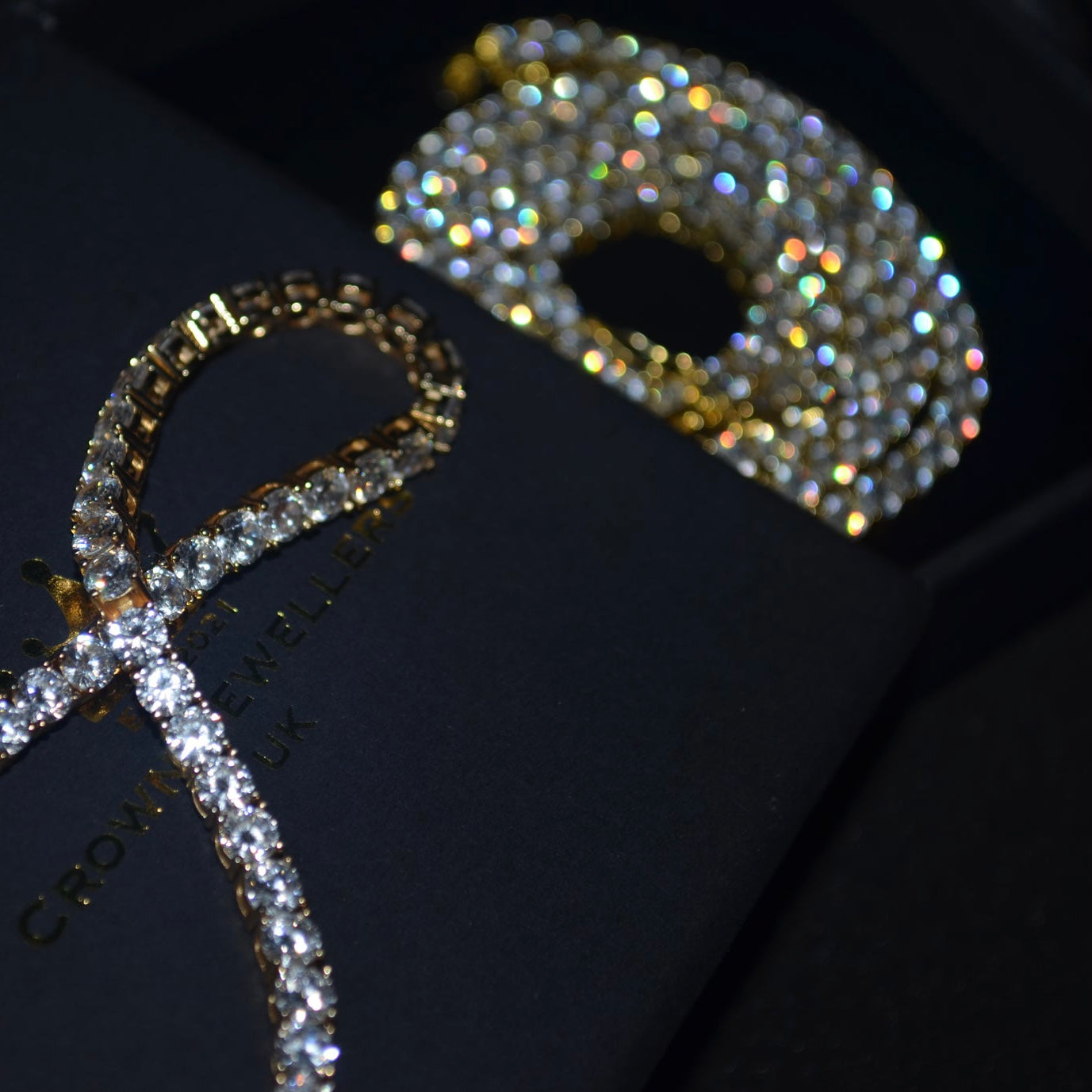 Iced Out 5mm Tennis Chain - Gold